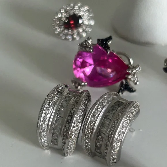 30 PIECE Sterling SILVER Women’s JEWELRY LOT - Picture 9 of 9